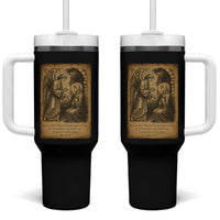 Virgin Mary Tumbler With Handle Angel Gabriel Luke 1:30 Christian - Wonder Print Shop