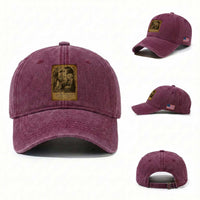 Virgin Mary Washed Cotton Baseball Cap Angel Gabriel Luke 1:30 Christian
