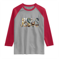 Jesus Christmas Raglan Shirt Nativity Holy Night Christian Faith - Wonder Print Shop