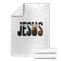 Jesus Christian Bible Throw Blanket The Way The Truth The Life - Wonder Print Shop