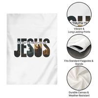 Jesus Christian Bible Garden Flag The Way The Truth The Life - Wonder Print Shop