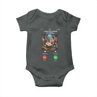 Jesus Christmas Baby Onesie Video Call Nativity Scene Funny Christian Xmas - Wonder Print Shop