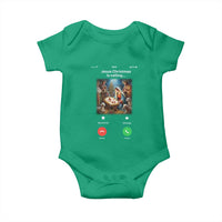 Jesus Christmas Baby Onesie Video Call Nativity Scene Funny Christian Xmas - Wonder Print Shop