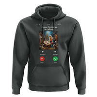 Jesus Christmas Hoodie Video Call Nativity Scene Funny Christian Xmas - Wonder Print Shop