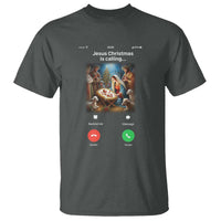 Jesus Christmas T Shirt Video Call Nativity Scene Funny Christian Xmas - Wonder Print Shop