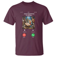Jesus Christmas T Shirt Video Call Nativity Scene Funny Christian Xmas - Wonder Print Shop