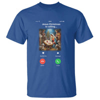 Jesus Christmas T Shirt Video Call Nativity Scene Funny Christian Xmas - Wonder Print Shop
