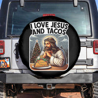 Funny Jesus Christian Christmas Spare Tire Cover I Love Jesus And Tacos - Wonder Print Shop