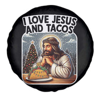 Funny Jesus Christian Christmas Spare Tire Cover I Love Jesus And Tacos - Wonder Print Shop