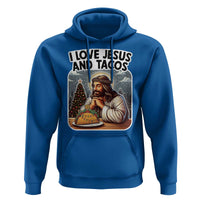 Funny Jesus Christian Christmas Hoodie I Love Jesus And Tacos - Wonder Print Shop