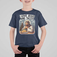 Funny Jesus Christian Christmas T Shirt For Kid I Love Jesus And Tacos - Wonder Print Shop