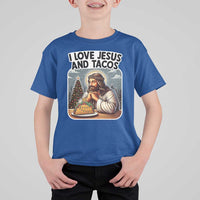Funny Jesus Christian Christmas T Shirt For Kid I Love Jesus And Tacos - Wonder Print Shop