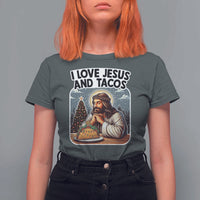 Funny Jesus Christian Christmas T Shirt For Women I Love Jesus And Tacos - Wonder Print Shop