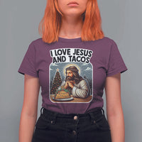 Funny Jesus Christian Christmas T Shirt For Women I Love Jesus And Tacos - Wonder Print Shop