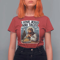 Funny Jesus Christian Christmas T Shirt For Women I Love Jesus And Tacos - Wonder Print Shop