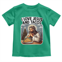 Funny Jesus Christian Christmas Toddler T Shirt I Love Jesus And Tacos - Wonder Print Shop