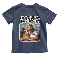 Funny Jesus Christian Christmas Toddler T Shirt I Love Jesus And Tacos - Wonder Print Shop