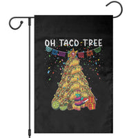 Taco Christmas Tree Garden Flag Funny Xmas Foodie Mexican - Wonder Print Shop