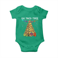 Taco Christmas Tree Baby Onesie Funny Xmas Foodie Mexican - Wonder Print Shop