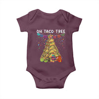 Taco Christmas Tree Baby Onesie Funny Xmas Foodie Mexican - Wonder Print Shop