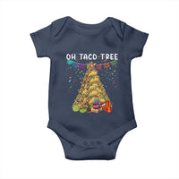 Taco Christmas Tree Baby Onesie Funny Xmas Foodie Mexican - Wonder Print Shop