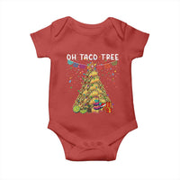 Taco Christmas Tree Baby Onesie Funny Xmas Foodie Mexican - Wonder Print Shop
