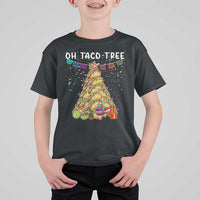 Taco Christmas Tree T Shirt For Kid Funny Xmas Foodie Mexican - Wonder Print Shop