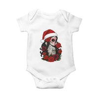 Dia De Los Muertos Mexican Christmas Baby Onesie Day of the Dead Sugar Skull Women - Wonder Print Shop