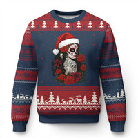 Dia De Los Muertos Mexican Xmas Ugly Christmas Sweater Day of the Dead Sugar Skull Women - Wonder Print Shop