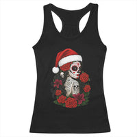 Dia De Los Muertos Mexican Christmas Racerback Tank Top Day of the Dead Sugar Skull Women - Wonder Print Shop