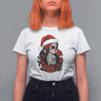 Dia De Los Muertos Mexican Christmas T Shirt For Women Day of the Dead Sugar Skull Women - Wonder Print Shop