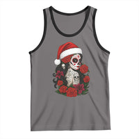 Dia De Los Muertos Mexican Christmas Tank Top Day of the Dead Sugar Skull Women - Wonder Print Shop