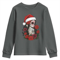Dia De Los Muertos Mexican Christmas Youth Sweatshirt Day of the Dead Sugar Skull Women - Wonder Print Shop