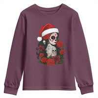 Dia De Los Muertos Mexican Christmas Youth Sweatshirt Day of the Dead Sugar Skull Women - Wonder Print Shop
