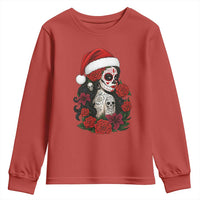 Dia De Los Muertos Mexican Christmas Youth Sweatshirt Day of the Dead Sugar Skull Women - Wonder Print Shop