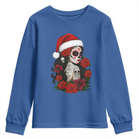 Dia De Los Muertos Mexican Christmas Youth Sweatshirt Day of the Dead Sugar Skull Women - Wonder Print Shop