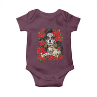 Dia De Los Muertos Mexican Baby Onesie Day of the Dead Sugar Skull Women - Wonder Print Shop