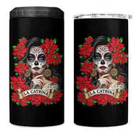 Dia De Los Muertos Mexican 4 in 1 Can Cooler Tumbler Day of the Dead Sugar Skull Women - Wonder Print Shop