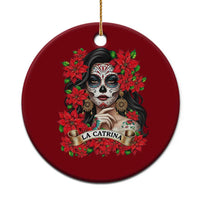Dia De Los Muertos Mexican Ceramic Ornament Day of the Dead Sugar Skull Women - Wonder Print Shop