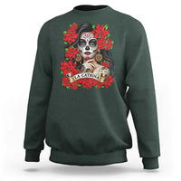 Dia De Los Muertos Mexican Sweatshirt Day of the Dead Sugar Skull Women - Wonder Print Shop