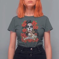 Dia De Los Muertos Mexican T Shirt For Women Day of the Dead Sugar Skull Women - Wonder Print Shop