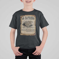 Day Of The Dead T Shirt For Kid La Calavera Garbancera - Wonder Print Shop