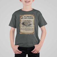 Day Of The Dead T Shirt For Kid La Calavera Garbancera - Wonder Print Shop