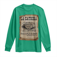 Day Of The Dead Long Sleeve Shirt La Calavera Garbancera - Wonder Print Shop