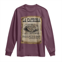 Day Of The Dead Long Sleeve Shirt La Calavera Garbancera - Wonder Print Shop