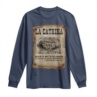 Day Of The Dead Long Sleeve Shirt La Calavera Garbancera - Wonder Print Shop