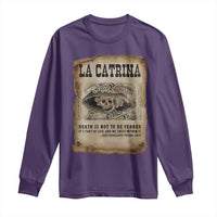 Day Of The Dead Long Sleeve Shirt La Calavera Garbancera - Wonder Print Shop