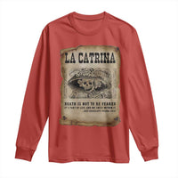 Day Of The Dead Long Sleeve Shirt La Calavera Garbancera - Wonder Print Shop