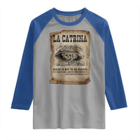 Day Of The Dead Raglan Shirt La Calavera Garbancera - Wonder Print Shop