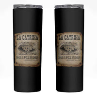 Day Of The Dead Skinny Tumbler La Calavera Garbancera - Wonder Print Shop
